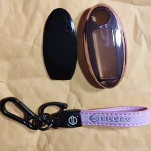 Nissan Key Fob Cover with Pink Strap